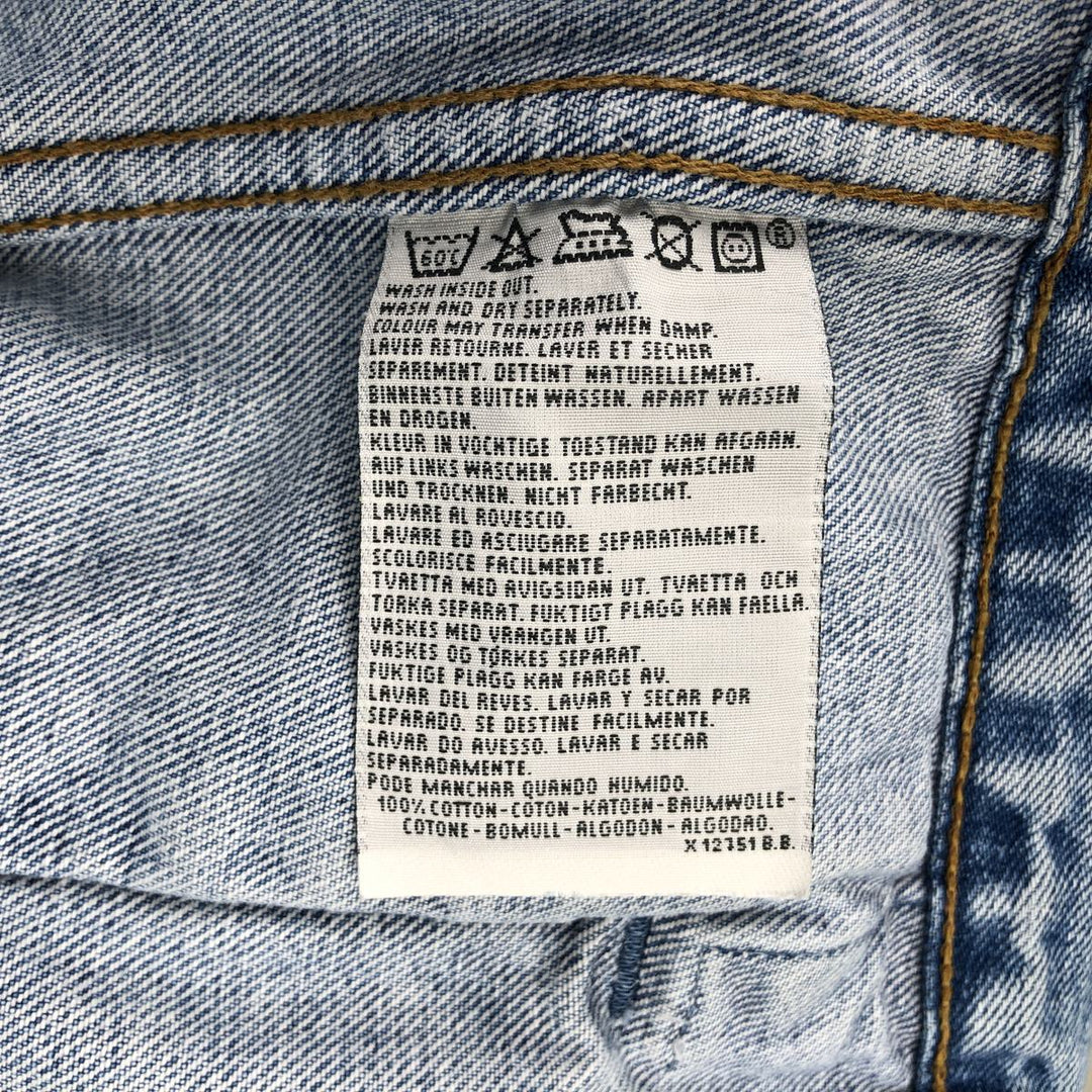 90'S Levi's 70503-02 denim jacket, denim jacket, men's size M, vintage cotton blue type Vintage Second Hand