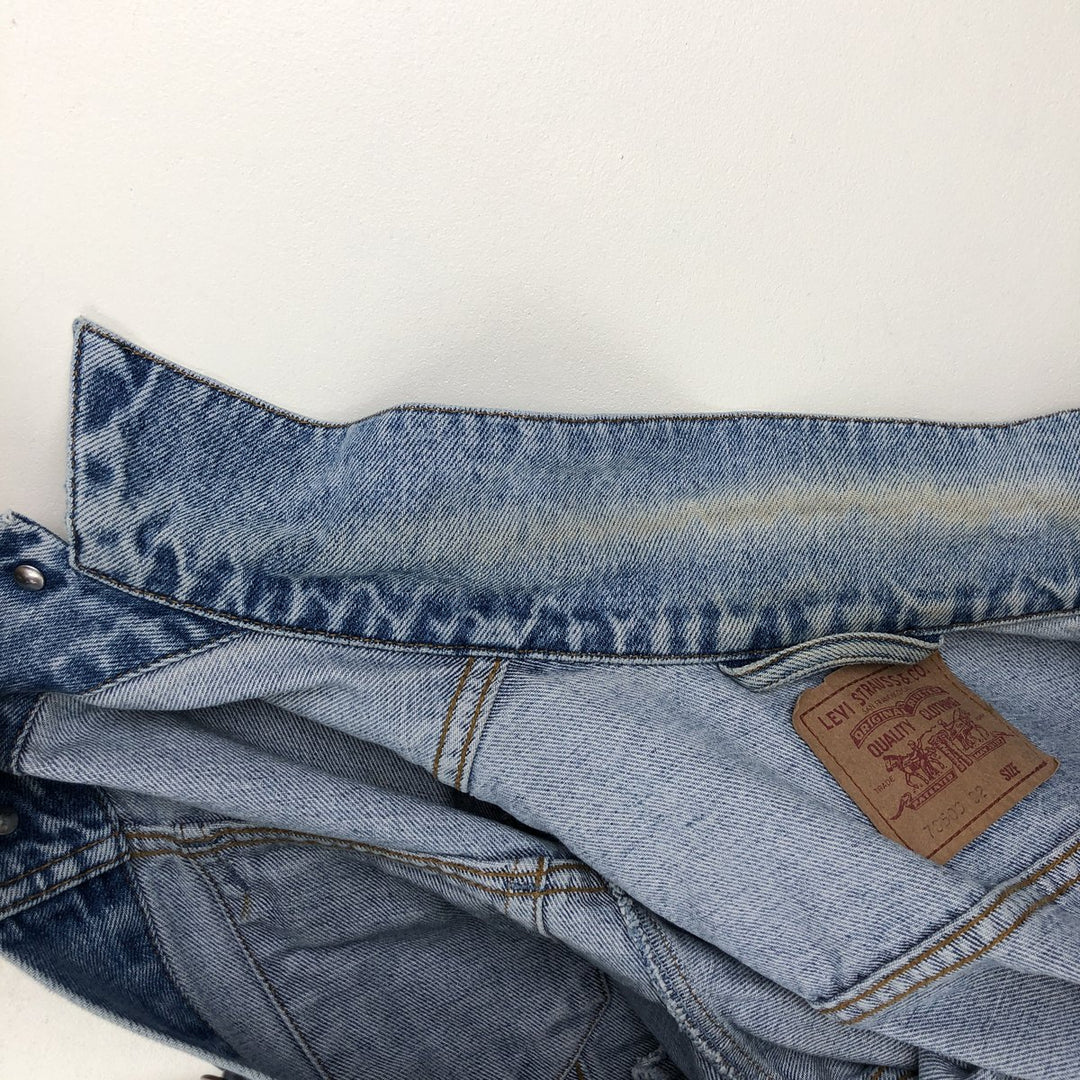 90'S Levi's 70503-02 denim jacket, denim jacket, men's size M, vintage cotton blue type Vintage Second Hand