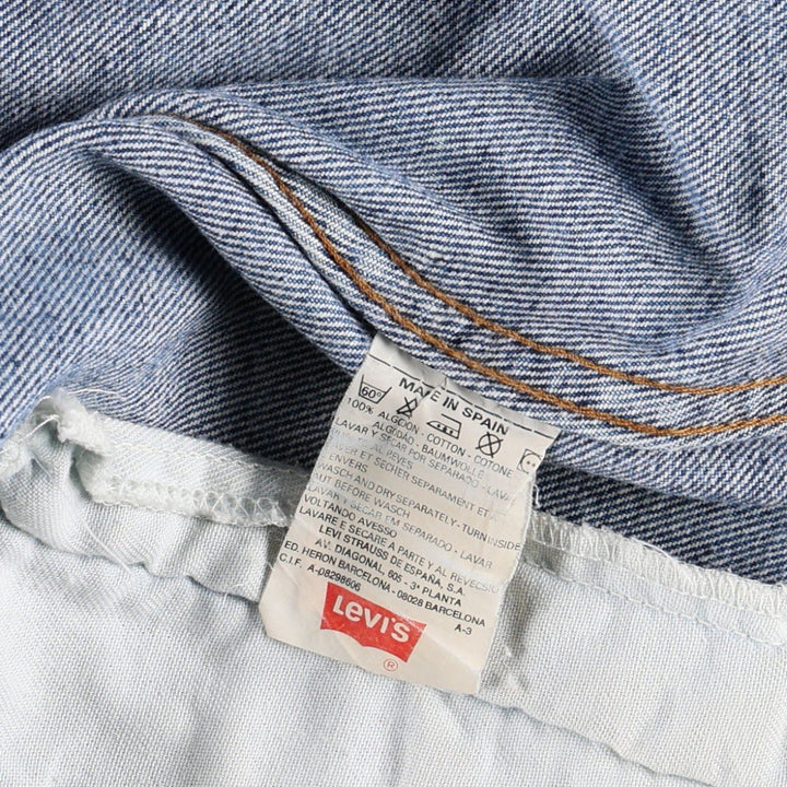 ~90'S Levi's 70502-07 Euro Model Denim Jacket (Men's XL equivalent) Vintage cotton blue type Vintage Second Hand