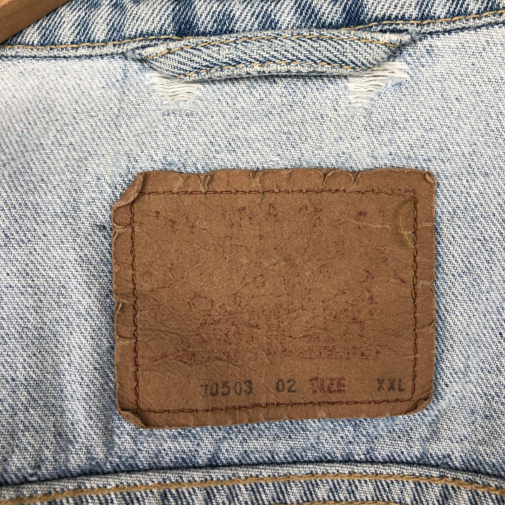 Levi's 70503-02 Denim Jacket (Men's XXL equivalent) unclear blue type Vintage Second Hand