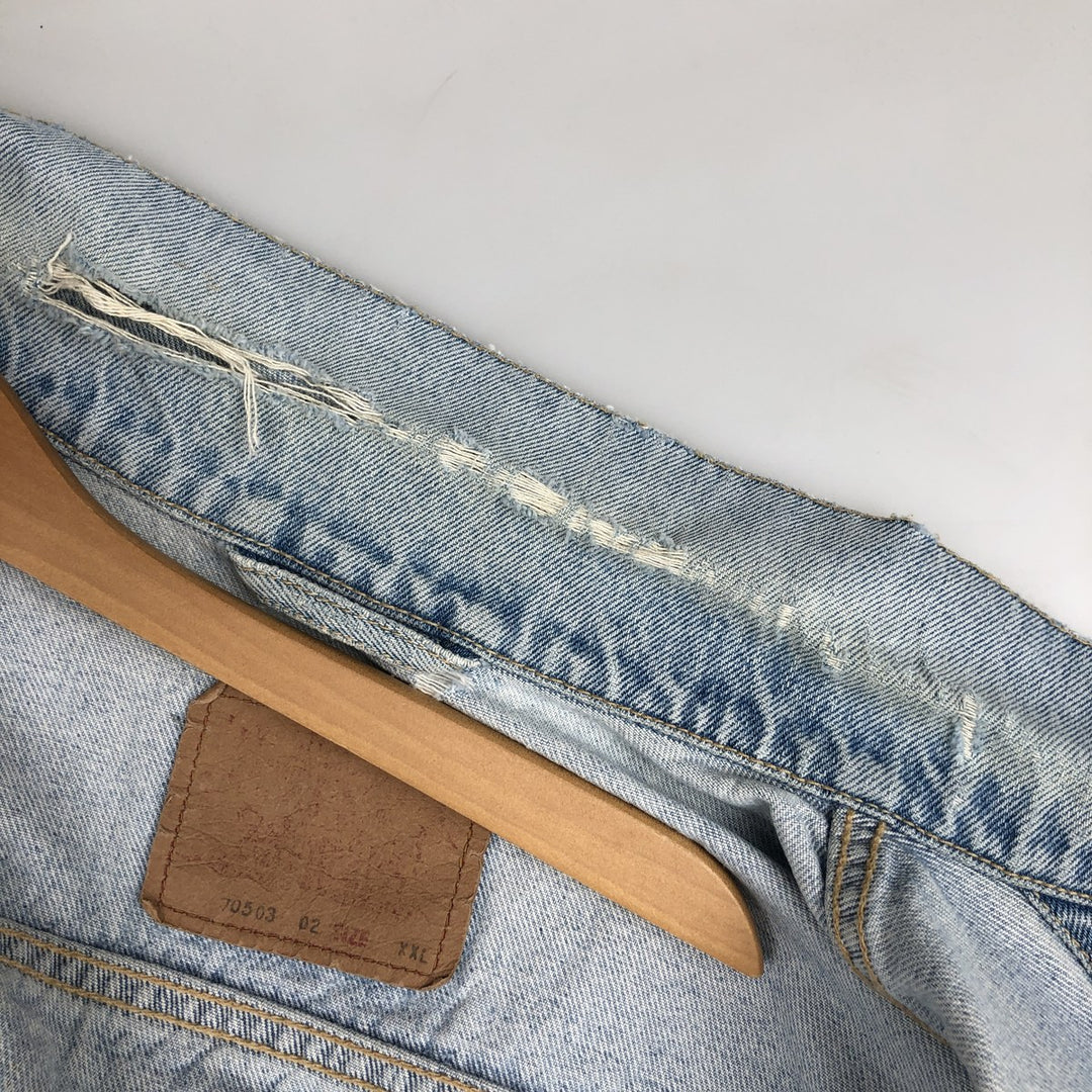 Levi's 70503-02 Denim Jacket (Men's XXL equivalent) unclear blue type Vintage Second Hand