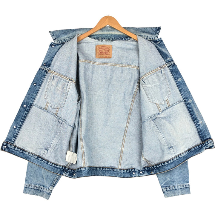 90'S Levi's 70503-0216 Denim Jacket, Men's XXL, Vintage cotton blue type Vintage Second Hand