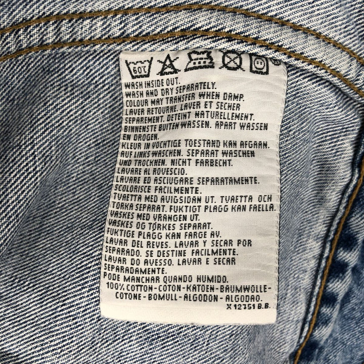 90'S Levi's 70503-0216 Denim Jacket, Men's XXL, Vintage cotton blue type Vintage Second Hand