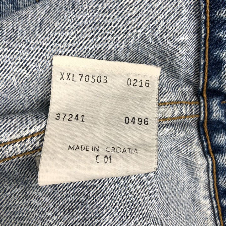 90'S Levi's 70503-0216 Denim Jacket, Men's XXL, Vintage cotton blue type Vintage Second Hand