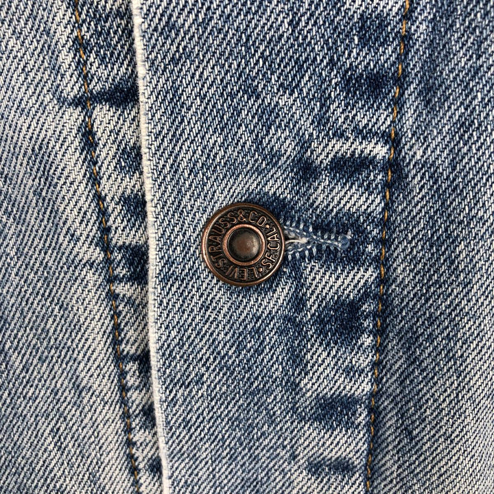 90'S Levi's 70503-0216 Denim Jacket, Men's XXL, Vintage cotton blue type Vintage Second Hand