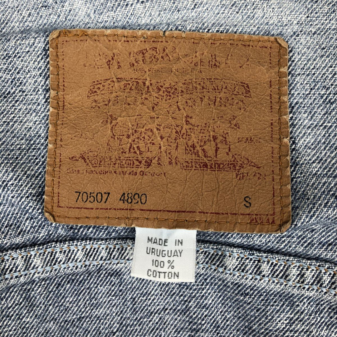 Levi's 70507-4890 Denim Jacket (Men's Size S) cotton blue type Vintage Second Hand