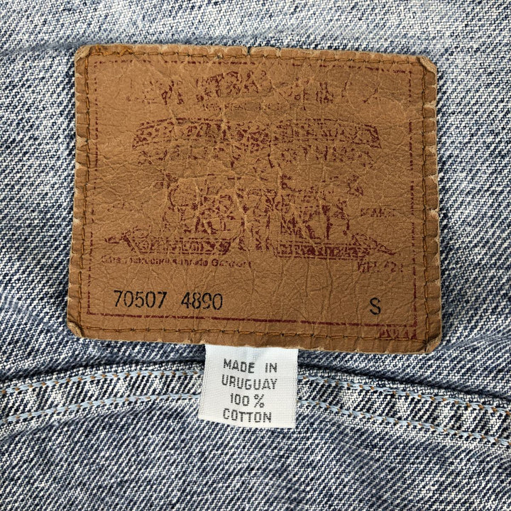Levi's 70507-4890 Denim Jacket (Men's Size S) cotton blue type Vintage Second Hand