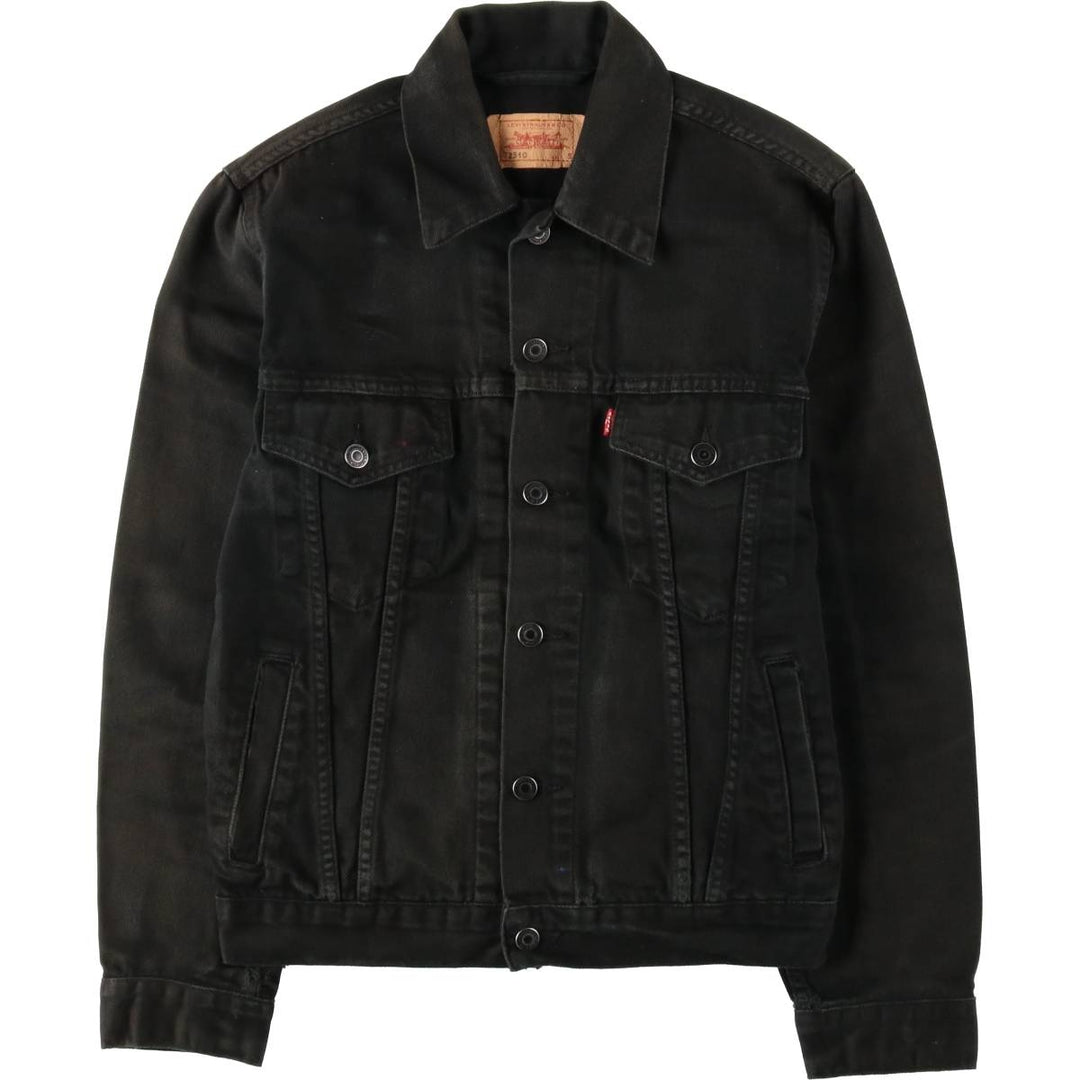 Levi's 72510-0014 Euro Model Black Denim Jacket (Men's Size S) cotton black type Vintage Second Hand