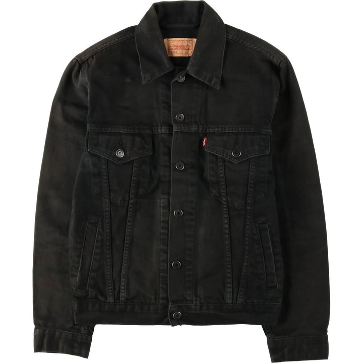 Levi's 72510-0014 Euro Model Black Denim Jacket (Men's Size S) cotton black type Vintage Second Hand
