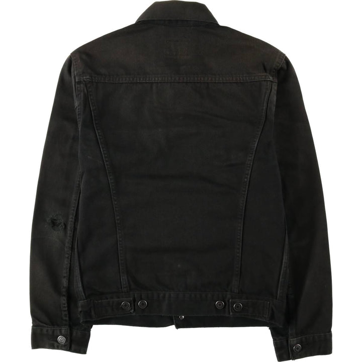 Levi's 72510-0014 Euro Model Black Denim Jacket (Men's Size S) cotton black type Vintage Second Hand