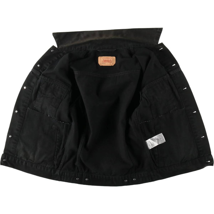 Levi's 72510-0014 Euro Model Black Denim Jacket (Men's Size S) cotton black type Vintage Second Hand
