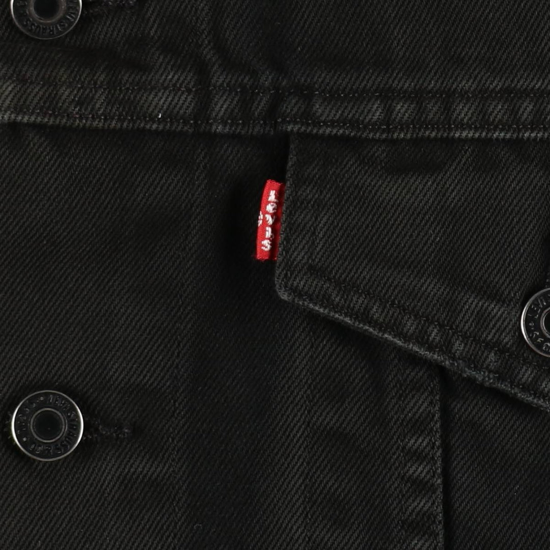Levi's 72510-0014 Euro Model Black Denim Jacket (Men's Size S) cotton black type Vintage Second Hand