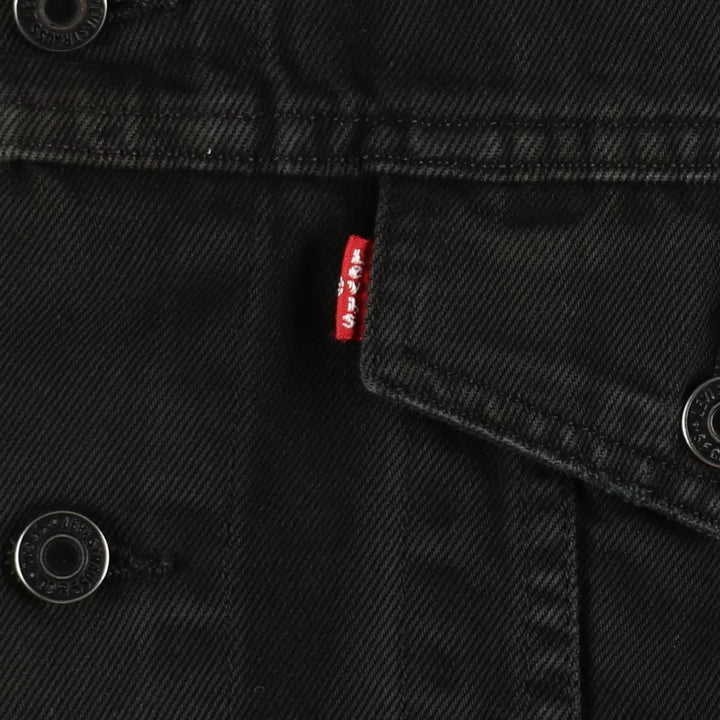 Levi's 72510-0014 Euro Model Black Denim Jacket (Men's Size S) cotton black type Vintage Second Hand