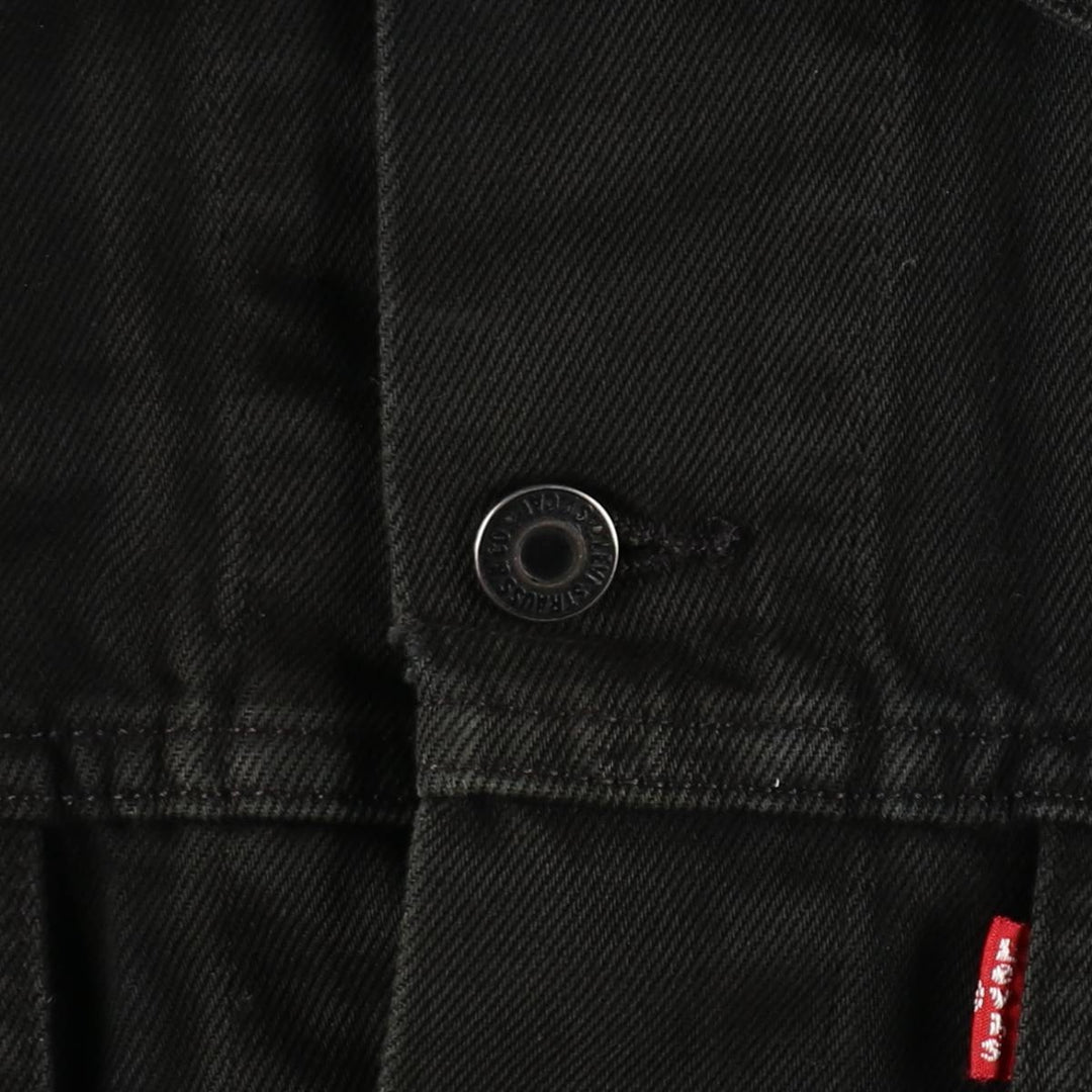 Levi's 72510-0014 Euro Model Black Denim Jacket (Men's Size S) cotton black type Vintage Second Hand