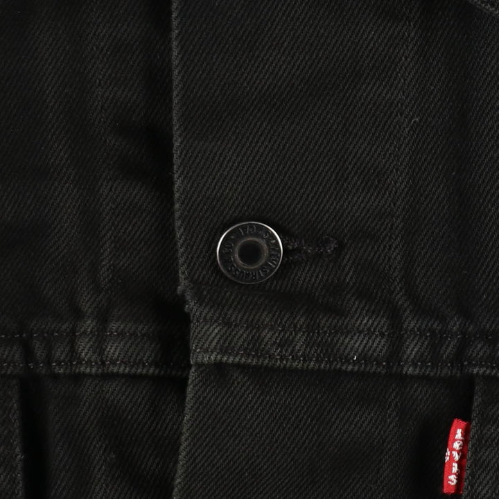 Levi's 72510-0014 Euro Model Black Denim Jacket (Men's Size S) cotton black type Vintage Second Hand