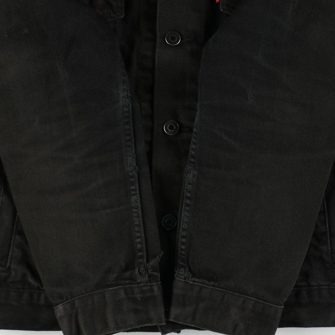 Levi's 72510-0014 Euro Model Black Denim Jacket (Men's Size S) cotton black type Vintage Second Hand