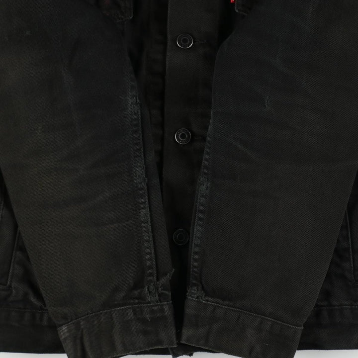 Levi's 72510-0014 Euro Model Black Denim Jacket (Men's Size S) cotton black type Vintage Second Hand