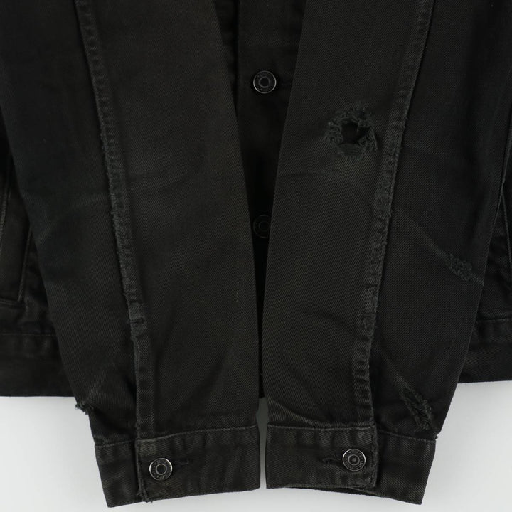 Levi's 72510-0014 Euro Model Black Denim Jacket (Men's Size S) cotton black type Vintage Second Hand