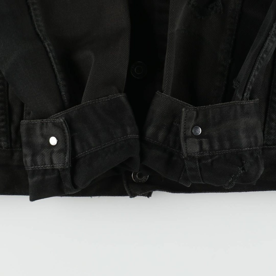 Levi's 72510-0014 Euro Model Black Denim Jacket (Men's Size S) cotton black type Vintage Second Hand