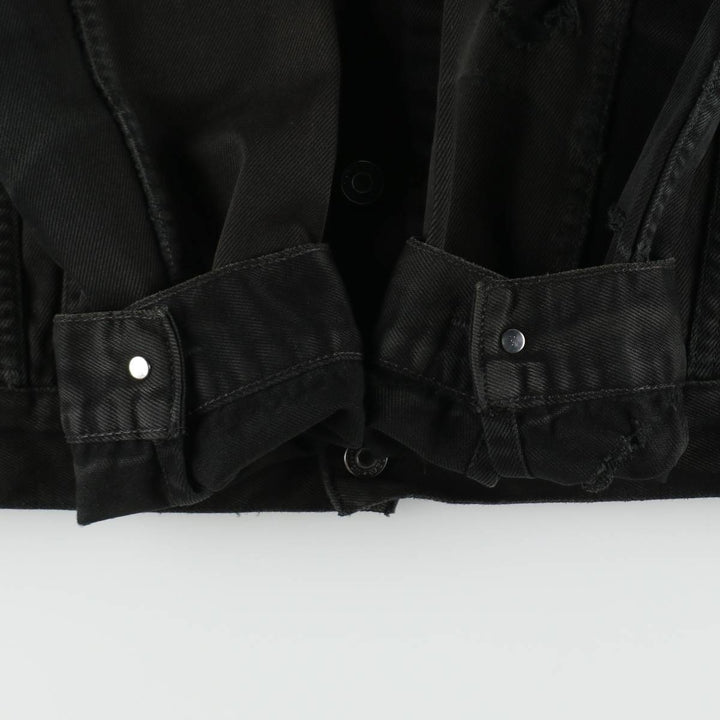 Levi's 72510-0014 Euro Model Black Denim Jacket (Men's Size S) cotton black type Vintage Second Hand