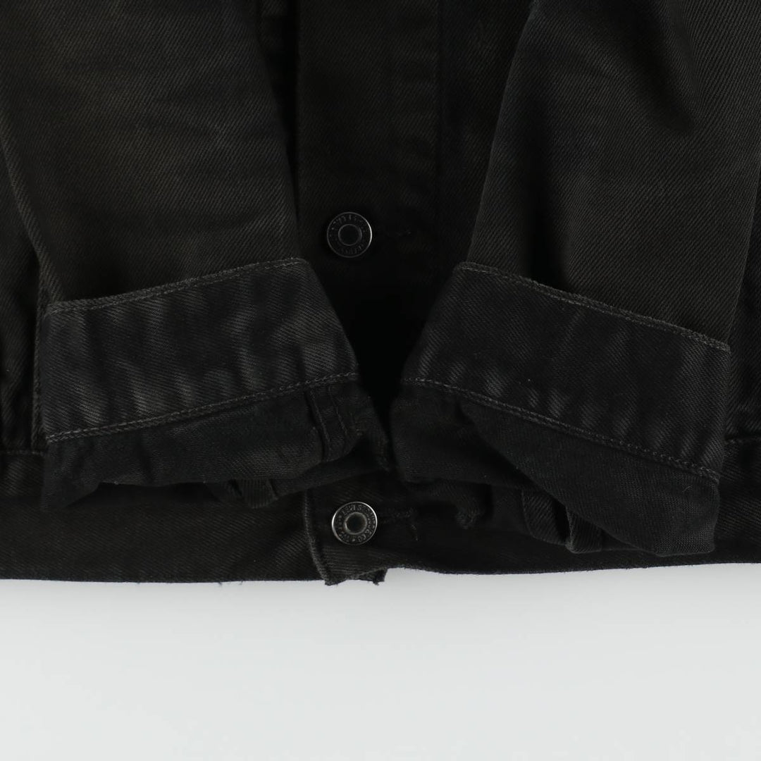 Levi's 72510-0014 Euro Model Black Denim Jacket (Men's Size S) cotton black type Vintage Second Hand