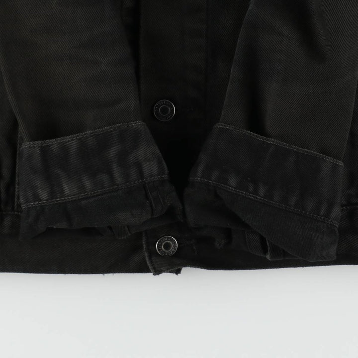Levi's 72510-0014 Euro Model Black Denim Jacket (Men's Size S) cotton black type Vintage Second Hand