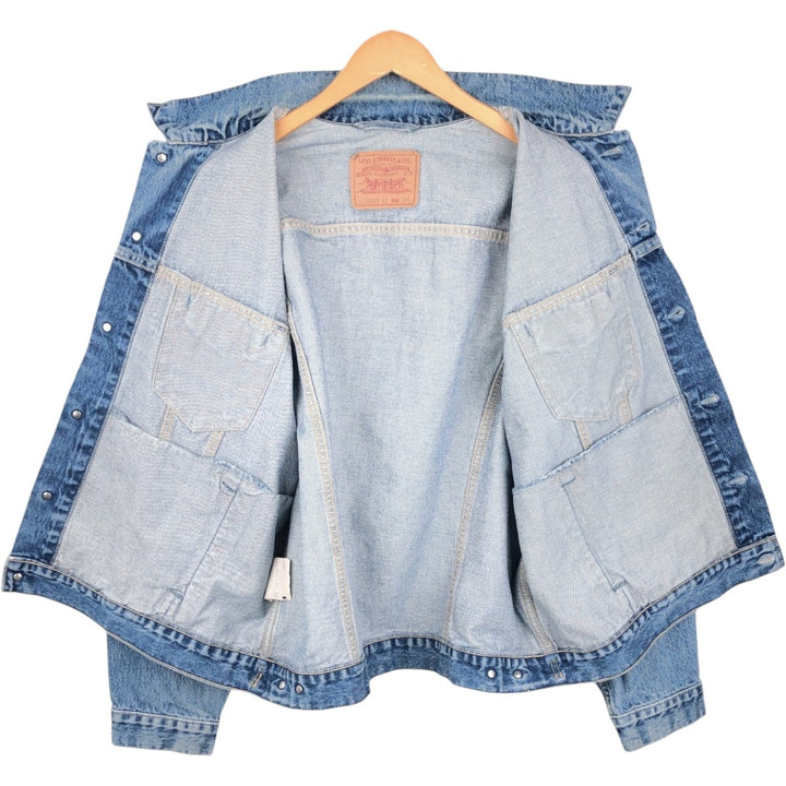 1990'S Levi's 70503-02 Denim Jacket, Men's XXL equivalent, Vintage cotton blue type Vintage Second Hand