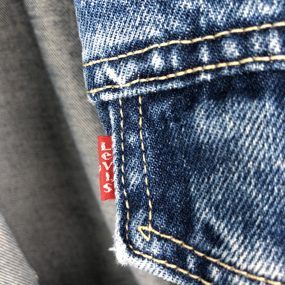 1990'S Levi's 70503-02 Denim Jacket, Men's XXL equivalent, Vintage cotton blue type Vintage Second Hand