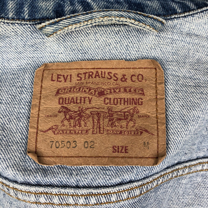 Levi's 70503-02 Denim Jacket, Men's Size Medium cotton blue type Vintage Second Hand