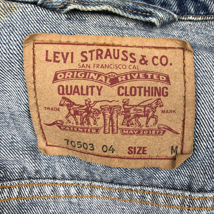 Levi's 70503-04 Denim Jacket (Men's Size M) cotton blue type Vintage Second Hand