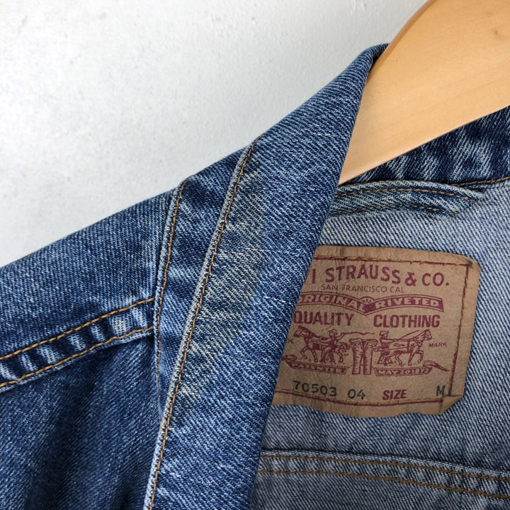 Levi's 70503-04 Denim Jacket (Men's Size M) cotton blue type Vintage Second Hand