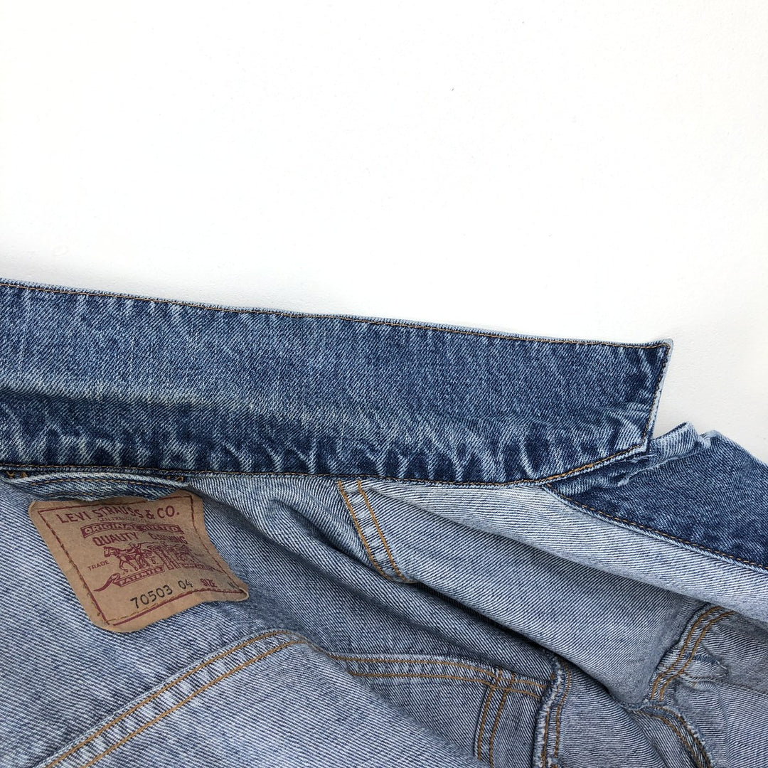 Levi's 70503-04 Denim Jacket (Men's Size M) cotton blue type Vintage Second Hand