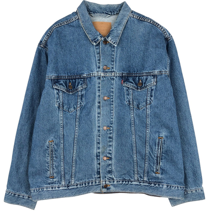 1990'S Levi's 70507 Denim Jacket, Made in USA, Men's XXL equivalent, Vintage cotton blue type Vintage Second Hand