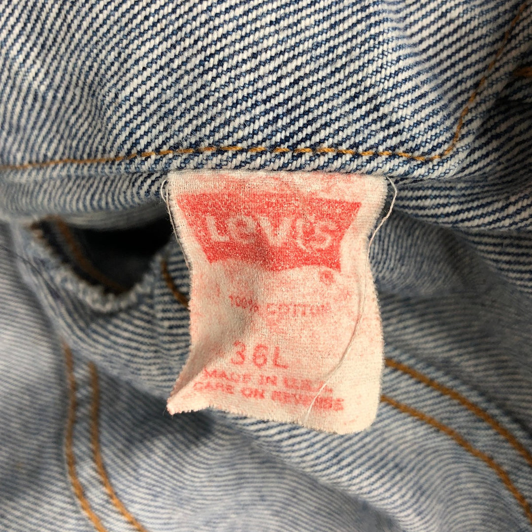 1990'S Levi's 71506-0216 Denim Jacket, Made in USA, Men's Size S (approx.), Vintage cotton blue type Vintage Second Hand