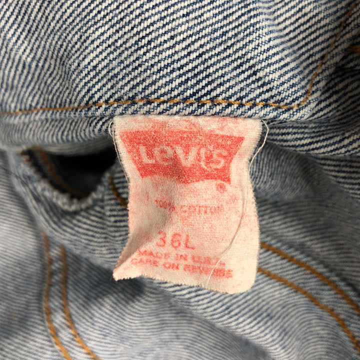 1990'S Levi's 71506-0216 Denim Jacket, Made in USA, Men's Size S (approx.), Vintage cotton blue type Vintage Second Hand