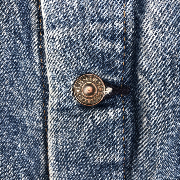 1990'S Levi's 71506-0216 Denim Jacket, Made in USA, Men's Size S (approx.), Vintage cotton blue type Vintage Second Hand