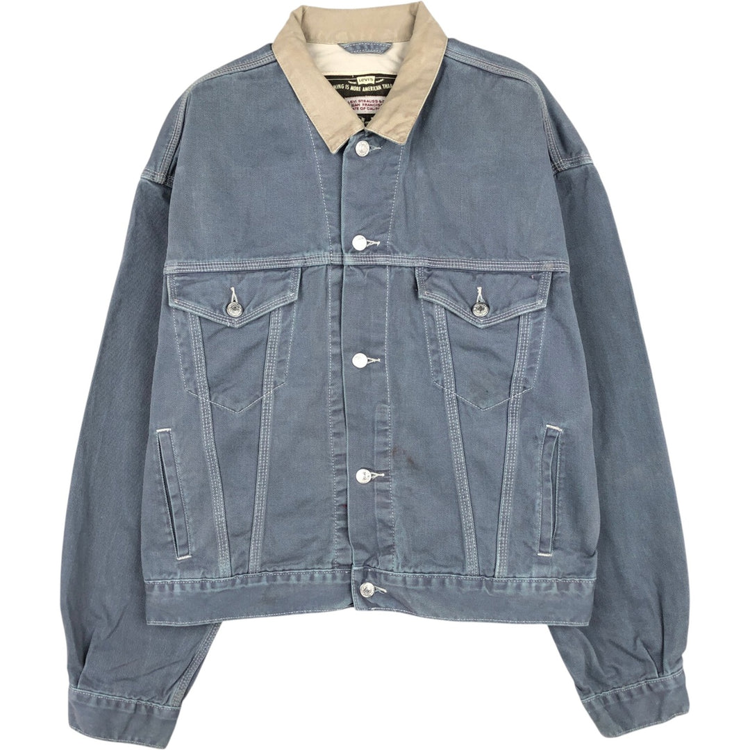1990'S Levi's 71168-7711 Denim Jacket, Men's Size XL (approx.), Vintage cotton gray type Vintage Second Hand