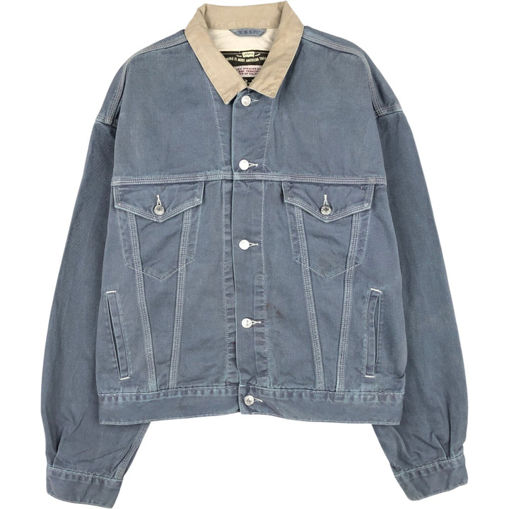 1990'S Levi's 71168-7711 Denim Jacket, Men's Size XL (approx.), Vintage cotton gray type Vintage Second Hand
