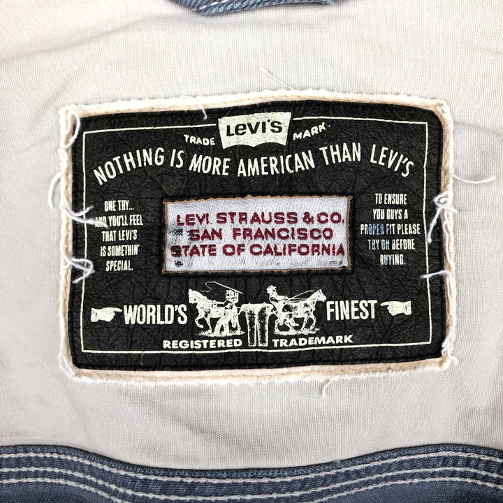 1990'S Levi's 71168-7711 Denim Jacket, Men's Size XL (approx.), Vintage cotton gray type Vintage Second Hand
