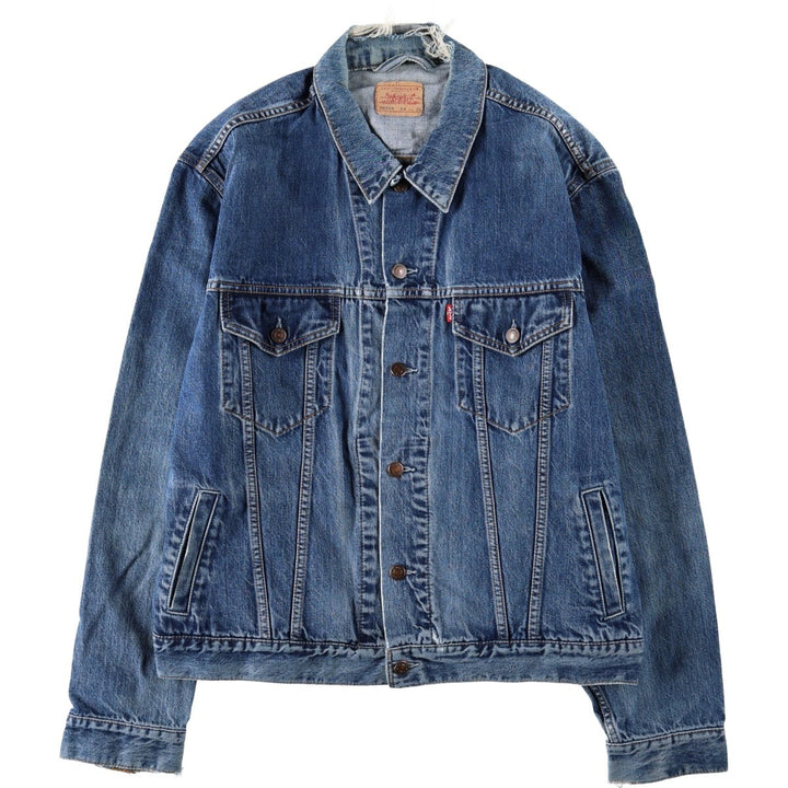 Vintage Levi's 70550-0414 Euro Model Denim Jacket (Men's XL equivalent) cotton blue type Vintage Second Hand