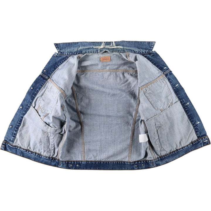 Vintage Levi's 70550-0414 Euro Model Denim Jacket (Men's XL equivalent) cotton blue type Vintage Second Hand