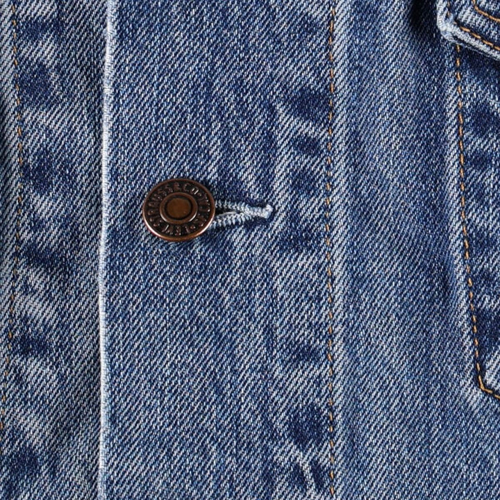 Vintage Levi's 70550-0414 Euro Model Denim Jacket (Men's XL equivalent) cotton blue type Vintage Second Hand