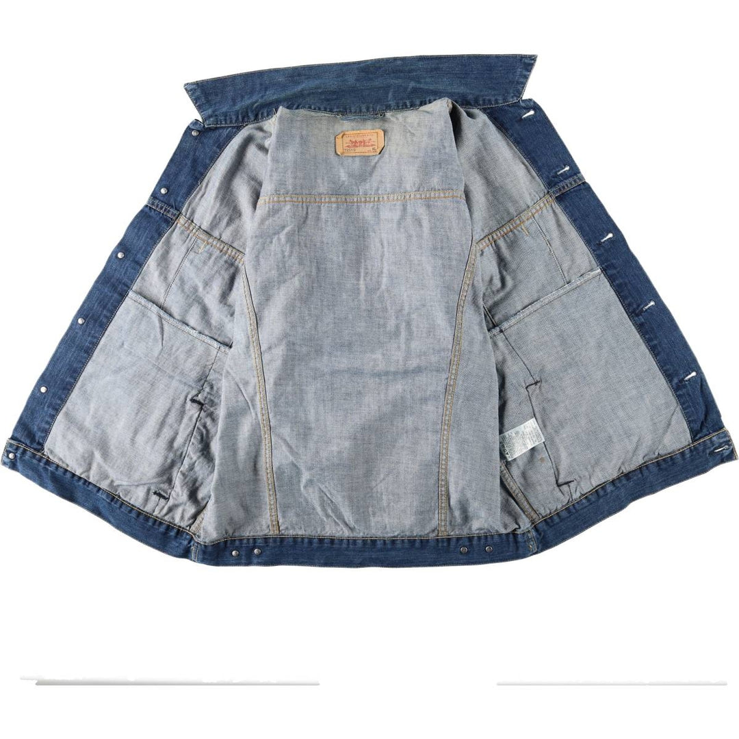 Levi's 72510-0011 Euro Model Denim Jacket (Men's XL equivalent) cotton blue type Vintage Second Hand