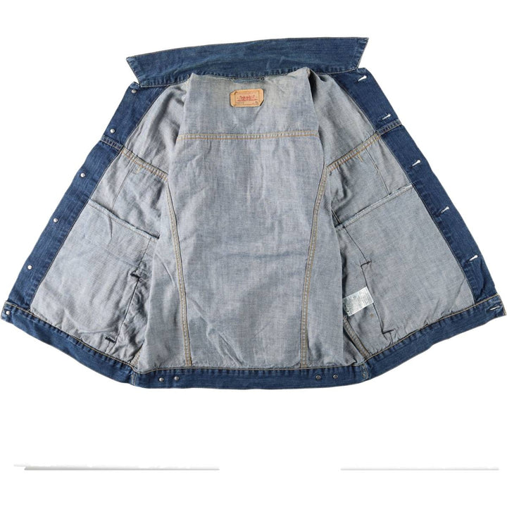 Levi's 72510-0011 Euro Model Denim Jacket (Men's XL equivalent) cotton blue type Vintage Second Hand
