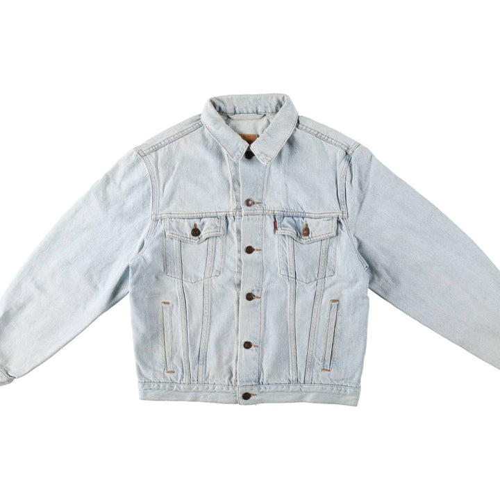Levi's denim jacket, denim jacket, men's size L unclear Blue type light blue Vintage Second Hand