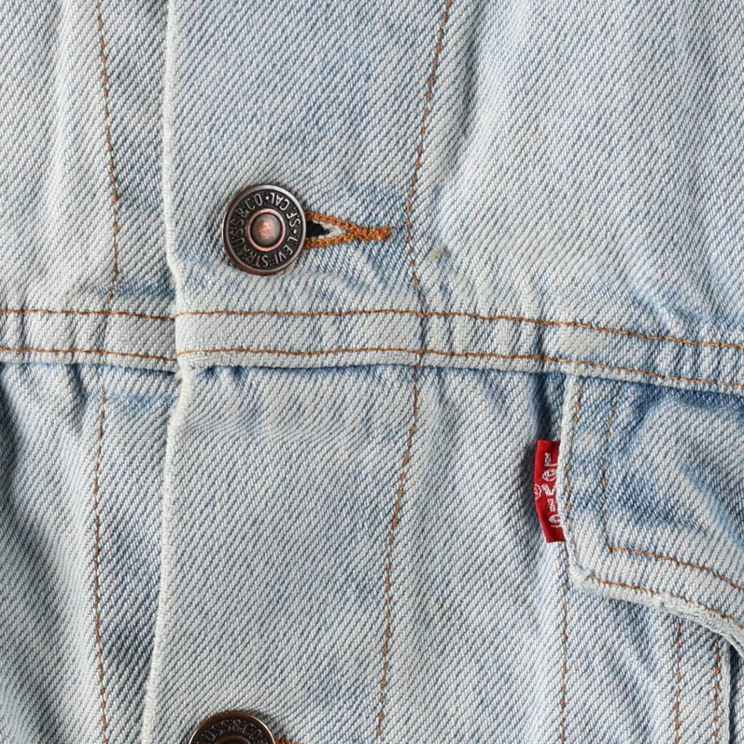 Levi's denim jacket, denim jacket, men's size L unclear Blue type light blue Vintage Second Hand