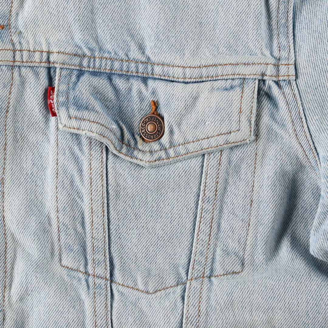 Levi's denim jacket, denim jacket, men's size L unclear Blue type light blue Vintage Second Hand