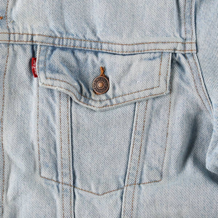 Levi's denim jacket, denim jacket, men's size L unclear Blue type light blue Vintage Second Hand
