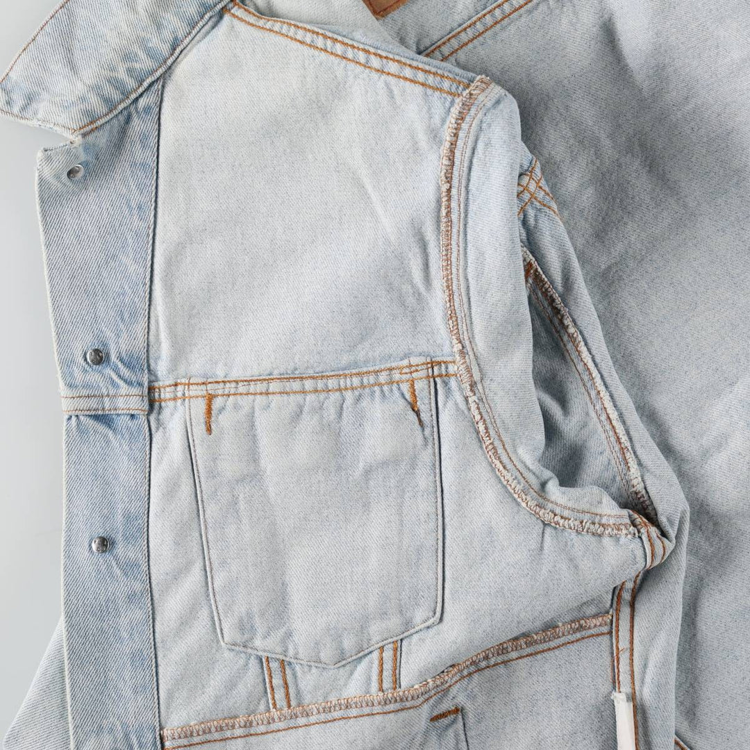 Levi's denim jacket, denim jacket, men's size L unclear Blue type light blue Vintage Second Hand