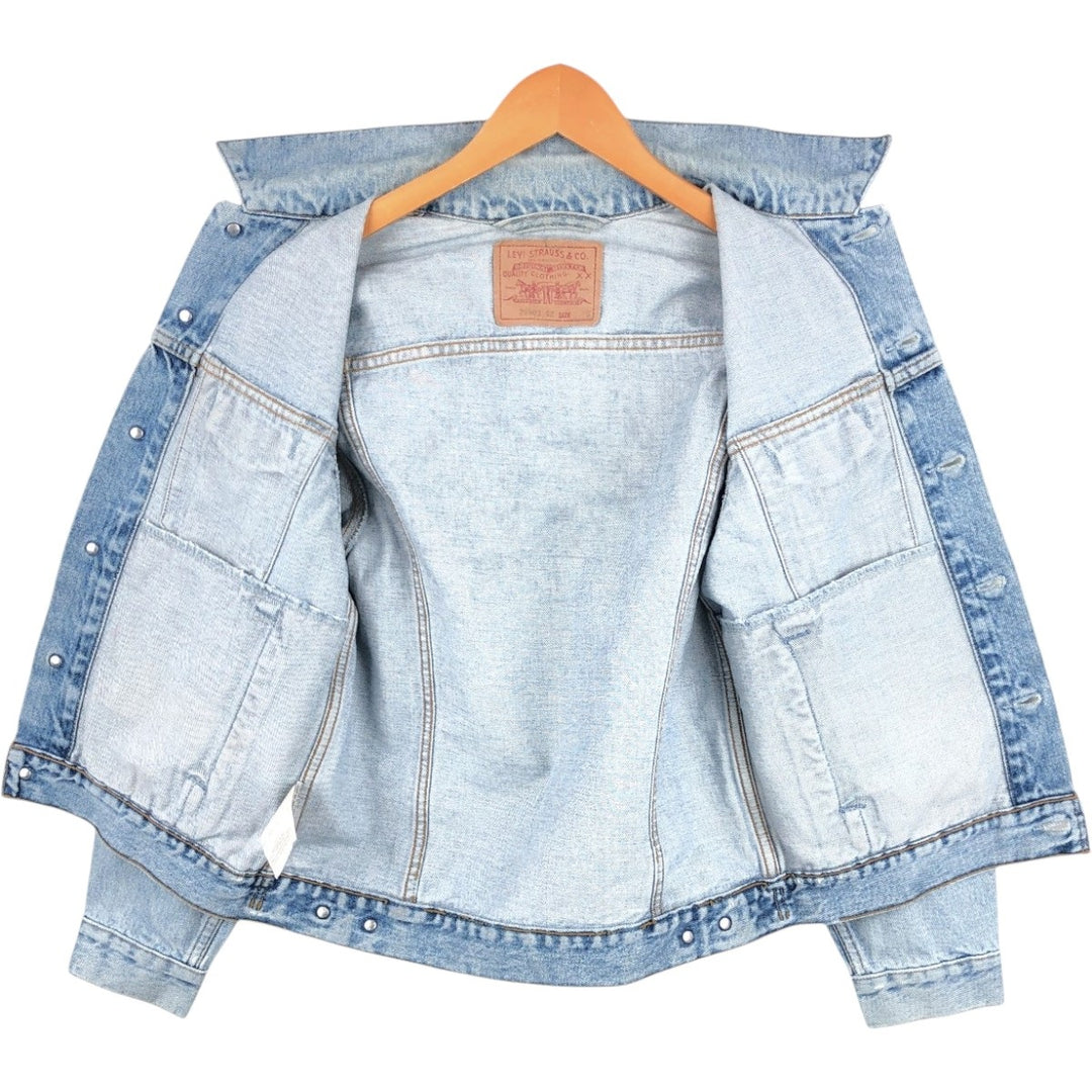 90'S Levi's 70503-02 Euro Model Denim Jacket, G-Jean, Men's Size S, Vintage cotton blue type Vintage Second Hand